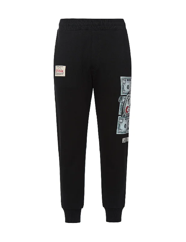 Daruma Banknote Print Sweatpants