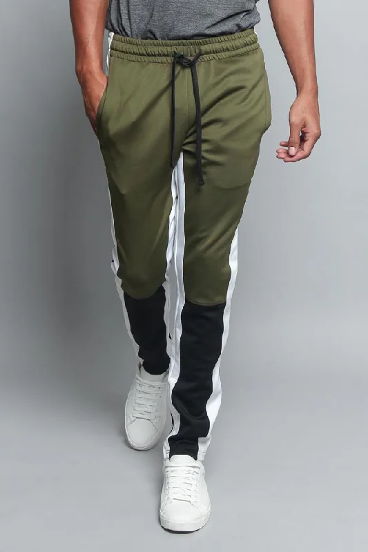 Men's Color Blocked Track Pants