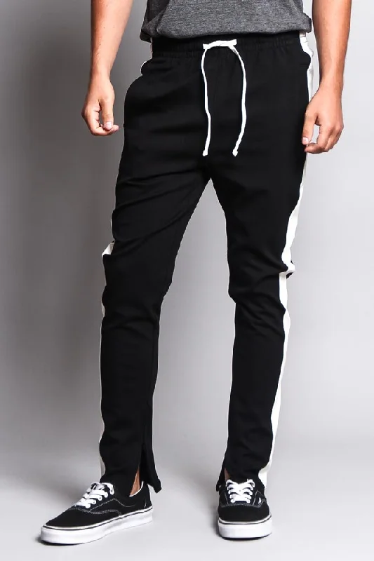 Premium Stretch Slim Fit Striped Track Pants